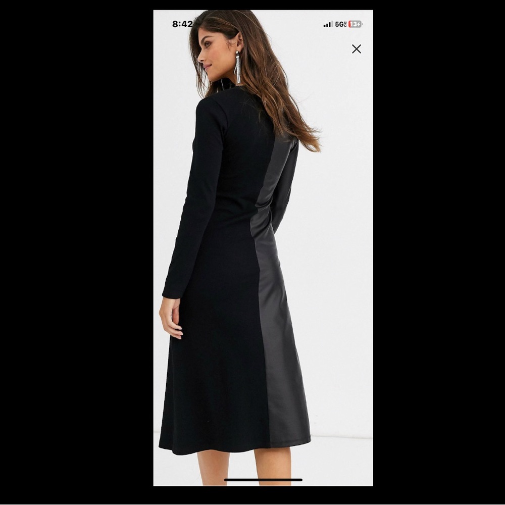ASOS leather dress